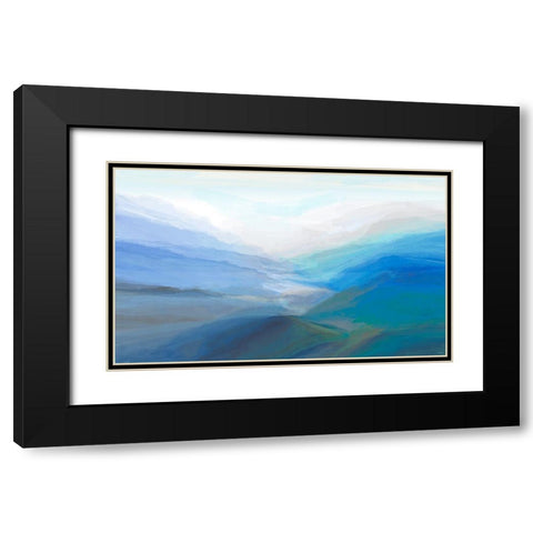 Canyon IV Black Modern Wood Framed Art Print with Double Matting by Tienhaara, Michael