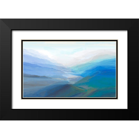 Canyon IV Black Modern Wood Framed Art Print with Double Matting by Tienhaara, Michael