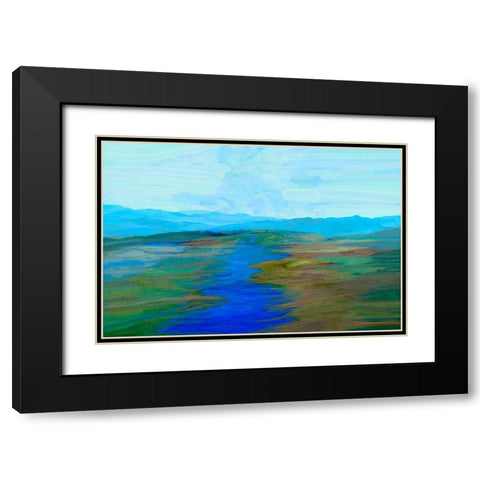 Endless Vista I Black Modern Wood Framed Art Print with Double Matting by Tienhaara, Michael
