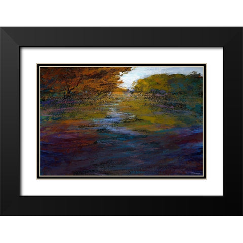 Serene Journey II Black Modern Wood Framed Art Print with Double Matting by Tienhaara, Michael