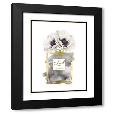 Perfume Bottle Bouquet III Black Modern Wood Framed Art Print with Double Matting by Greenwood, Amanda
