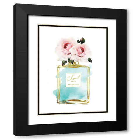 Perfume Bottle Bouquet VI Black Modern Wood Framed Art Print with Double Matting by Greenwood, Amanda