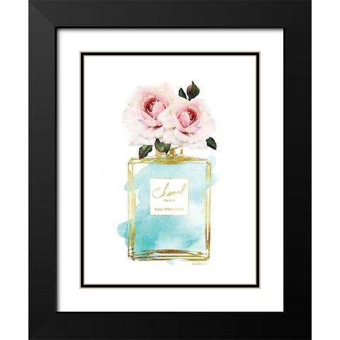 Perfume Bottle Bouquet VI Black Modern Wood Framed Art Print with Double Matting by Greenwood, Amanda