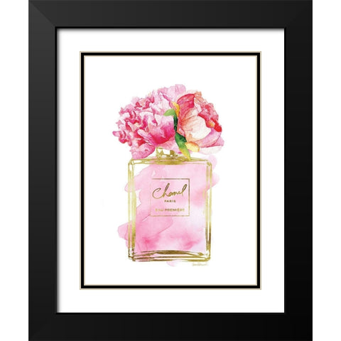 Perfume Bottle Bouquet VIII Black Modern Wood Framed Art Print with Double Matting by Greenwood, Amanda