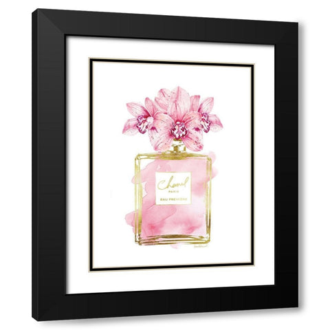 Perfume Bottle Bouquet XII Black Modern Wood Framed Art Print with Double Matting by Greenwood, Amanda