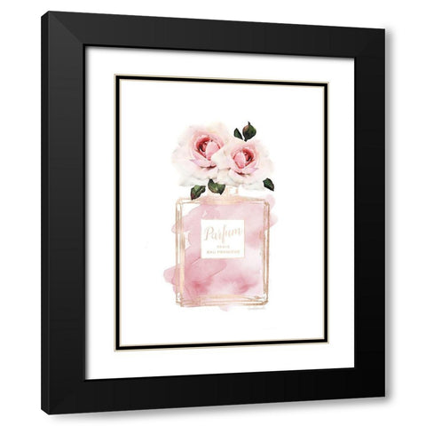 Parfume Chanmpange with Rose Black Modern Wood Framed Art Print with Double Matting by Greenwood, Amanda