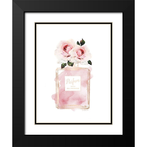 Parfume Chanmpange with Rose Black Modern Wood Framed Art Print with Double Matting by Greenwood, Amanda