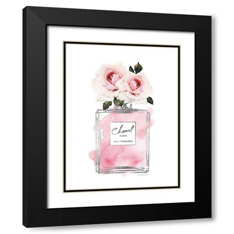 Silver Perfume and Flowers III Black Modern Wood Framed Art Print with Double Matting by Greenwood, Amanda