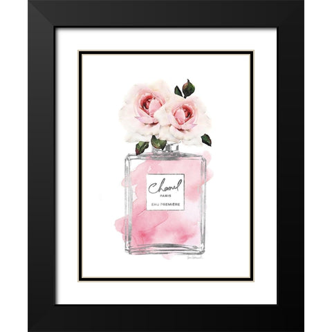 Silver Perfume and Flowers III Black Modern Wood Framed Art Print with Double Matting by Greenwood, Amanda