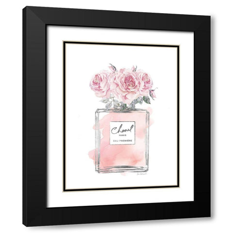 Silver Perfume and Flowers IV Black Modern Wood Framed Art Print with Double Matting by Greenwood, Amanda