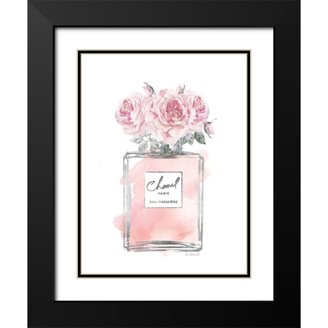 Silver Perfume and Flowers IV Black Modern Wood Framed Art Print with Double Matting by Greenwood, Amanda