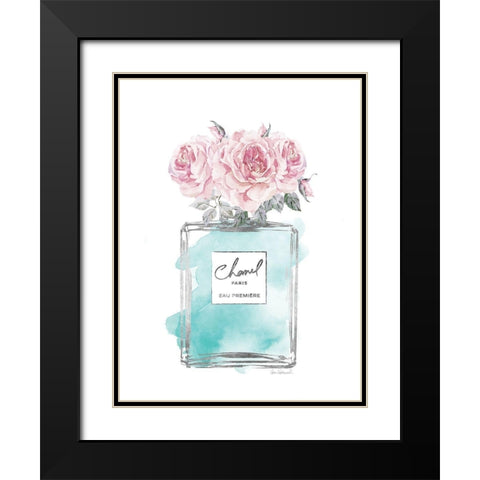 Silver Perfume and Flowers VI Black Modern Wood Framed Art Print with Double Matting by Greenwood, Amanda