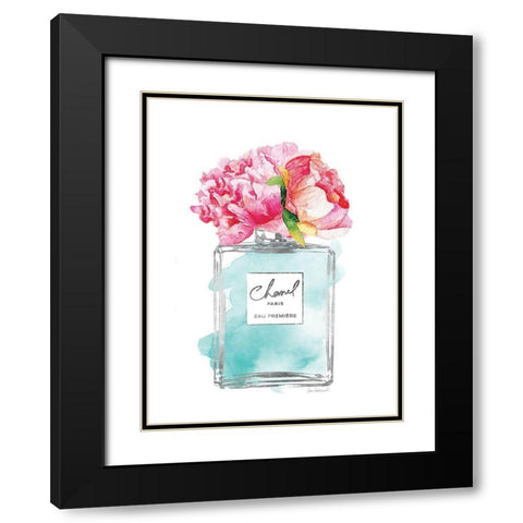 Silver Perfume and Flowers VII Black Modern Wood Framed Art Print with Double Matting by Greenwood, Amanda