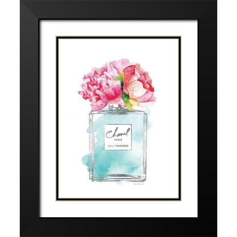Silver Perfume and Flowers VII Black Modern Wood Framed Art Print with Double Matting by Greenwood, Amanda