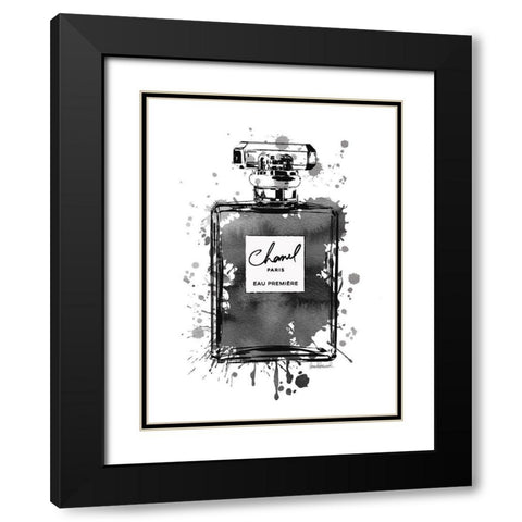Black Inky Perfume in Black Black Modern Wood Framed Art Print with Double Matting by Greenwood, Amanda