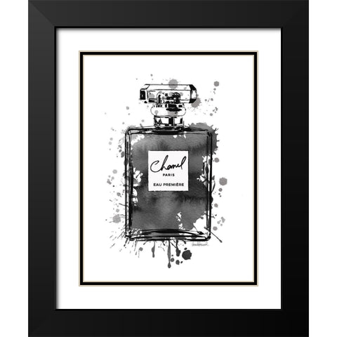 Black Inky Perfume in Black Black Modern Wood Framed Art Print with Double Matting by Greenwood, Amanda