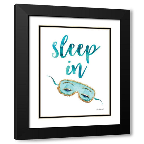 Sleep In Black Modern Wood Framed Art Print with Double Matting by Greenwood, Amanda