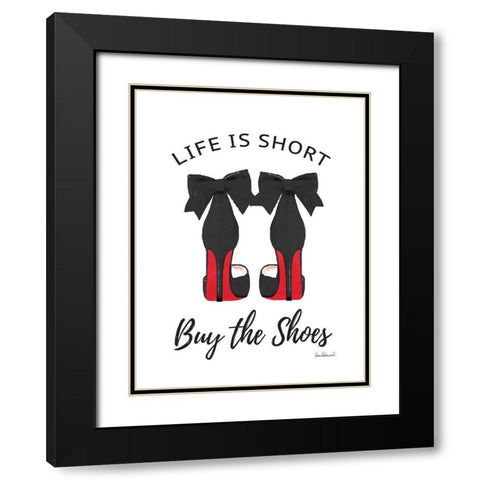 Buy the Shoes I Black Modern Wood Framed Art Print with Double Matting by Greenwood, Amanda