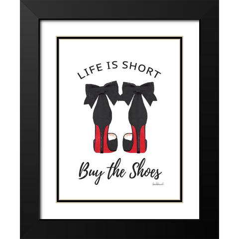 Buy the Shoes I Black Modern Wood Framed Art Print with Double Matting by Greenwood, Amanda