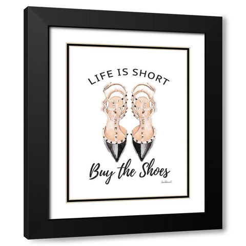 Buy the Shoes II Black Modern Wood Framed Art Print with Double Matting by Greenwood, Amanda