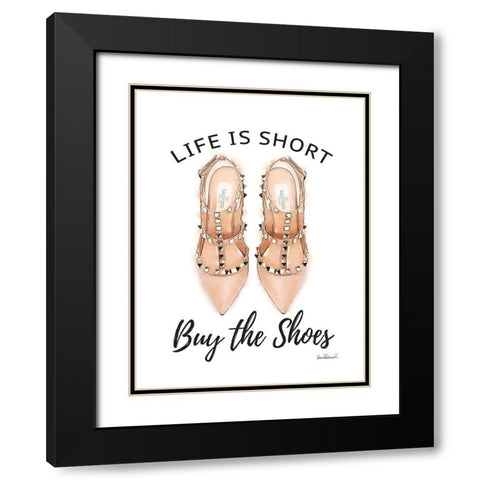 Buy the Shoes III Black Modern Wood Framed Art Print with Double Matting by Greenwood, Amanda