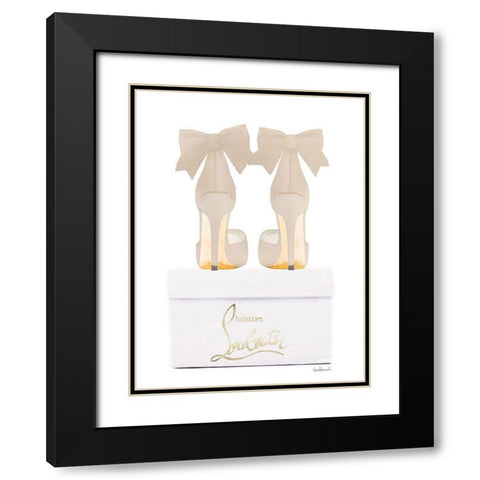 Creame Shoes with Box Black Modern Wood Framed Art Print with Double Matting by Greenwood, Amanda