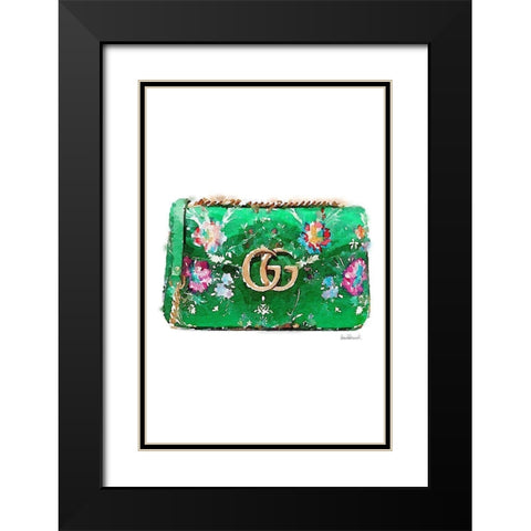 Green Bag Black Modern Wood Framed Art Print with Double Matting by Greenwood, Amanda