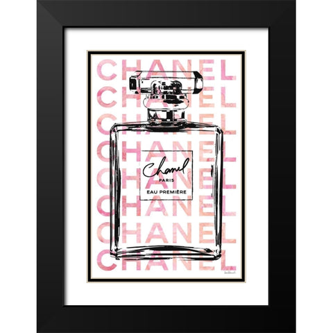 Pink Perfume Black Modern Wood Framed Art Print with Double Matting by Greenwood, Amanda