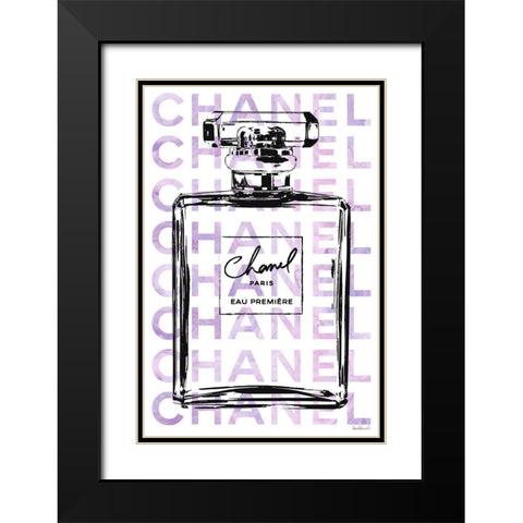Purple Perfume Black Modern Wood Framed Art Print with Double Matting by Greenwood, Amanda