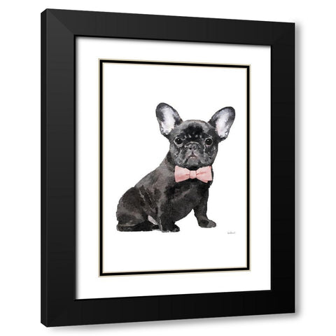Frenchie I Black Modern Wood Framed Art Print with Double Matting by Greenwood, Amanda