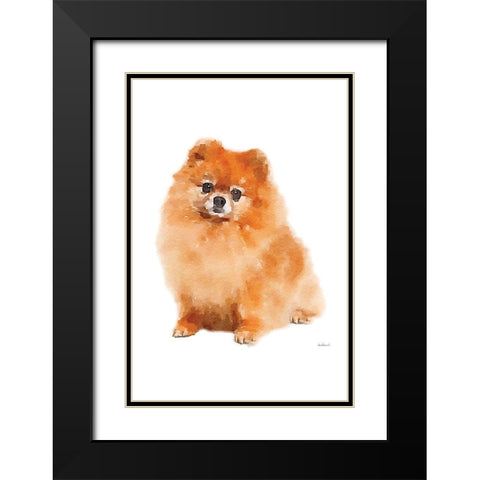 Pom Black Modern Wood Framed Art Print with Double Matting by Greenwood, Amanda