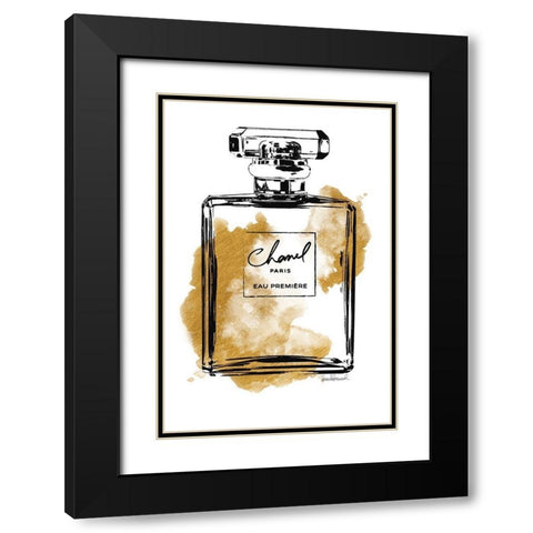 Black Bottle Gold Black Modern Wood Framed Art Print with Double Matting by Greenwood, Amanda