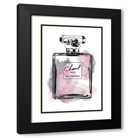 Black Bottle Pink and Grey Black Modern Wood Framed Art Print with Double Matting by Greenwood, Amanda