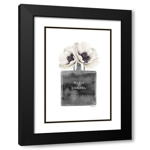 Black Cologne with Poppy Black Modern Wood Framed Art Print with Double Matting by Greenwood, Amanda