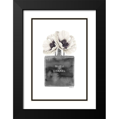 Black Cologne with Poppy Black Modern Wood Framed Art Print with Double Matting by Greenwood, Amanda