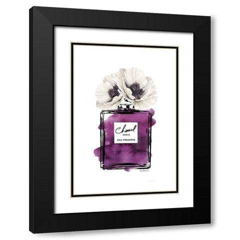 Black Bottle Purple  Black Modern Wood Framed Art Print with Double Matting by Greenwood, Amanda