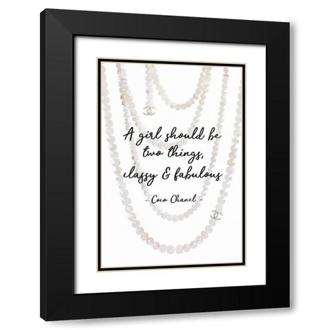 Classy and Fabulous Black Modern Wood Framed Art Print with Double Matting by Greenwood, Amanda