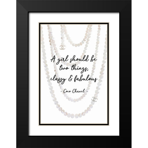Classy and Fabulous Black Modern Wood Framed Art Print with Double Matting by Greenwood, Amanda