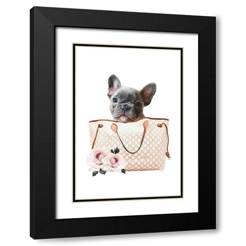 Fashion Bag with French III Black Modern Wood Framed Art Print with Double Matting by Amanda Greenwood