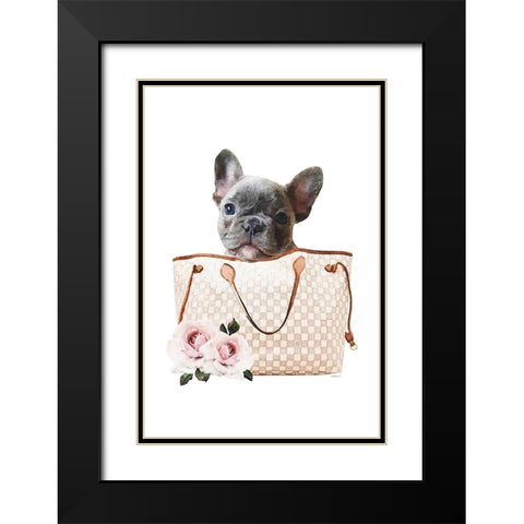 Fashion Bag with French III Black Modern Wood Framed Art Print with Double Matting by Amanda Greenwood