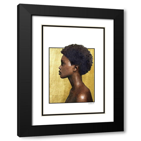 Majestic Black Modern Wood Framed Art Print with Double Matting by Amanda Greenwood