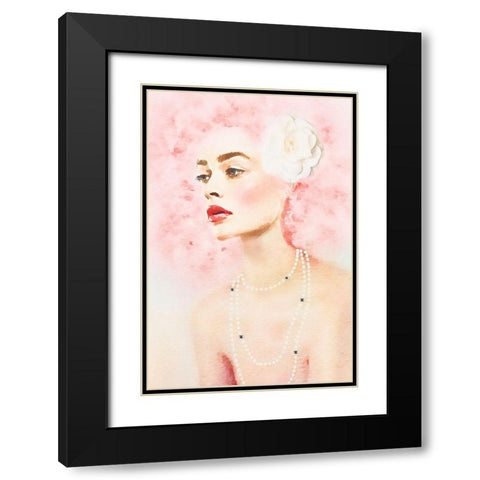 Cotton Candy I  Black Modern Wood Framed Art Print with Double Matting by Amanda Greenwood