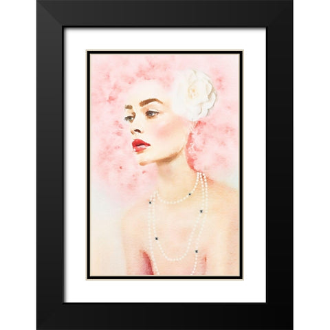 Cotton Candy I  Black Modern Wood Framed Art Print with Double Matting by Amanda Greenwood