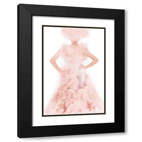 Cotton Candy II Black Modern Wood Framed Art Print with Double Matting by Amanda Greenwood