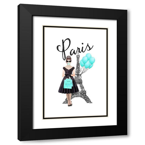 Paris Style III Black Modern Wood Framed Art Print with Double Matting by Amanda Greenwood