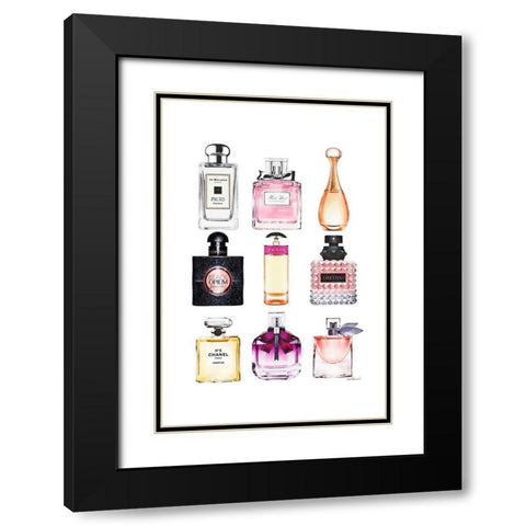 Fragrance Bouquet  Black Modern Wood Framed Art Print with Double Matting by Amanda Greenwood