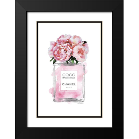 Perfume Bottle Bouquet XIV Black Modern Wood Framed Art Print with Double Matting by Greenwood, Amanda