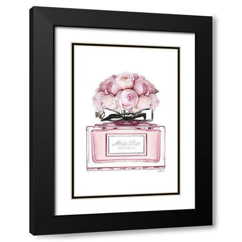 Perfume Bottle Bouquet XV Black Modern Wood Framed Art Print with Double Matting by Greenwood, Amanda