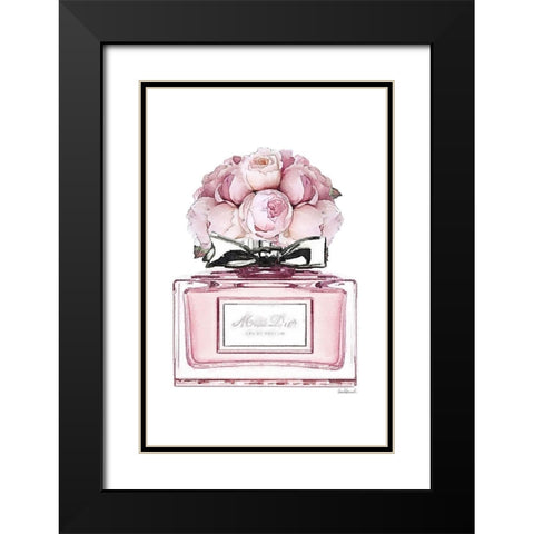 Perfume Bottle Bouquet XV Black Modern Wood Framed Art Print with Double Matting by Greenwood, Amanda