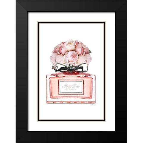 Perfume Bottle Bouquet XVI Black Modern Wood Framed Art Print with Double Matting by Greenwood, Amanda